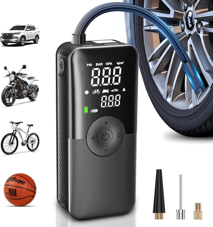 Cordless Tire Inflator Portable Air Compressor