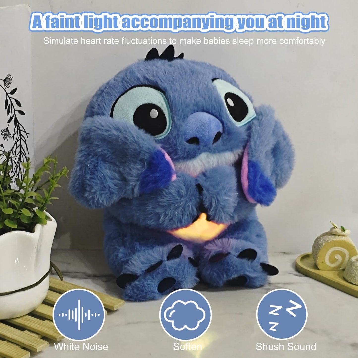 Stitch Breathing Light Sleep Buddy