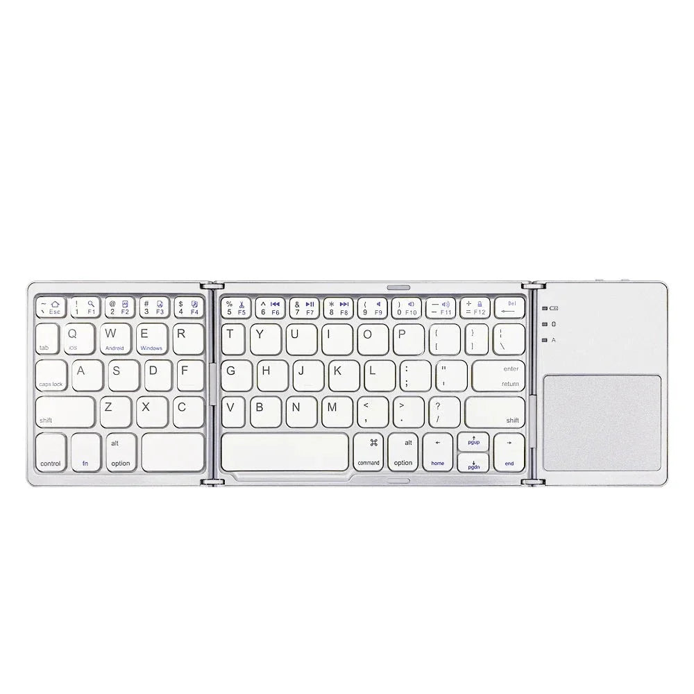 Foldable Bluetooth Keyboard with Touchpad
