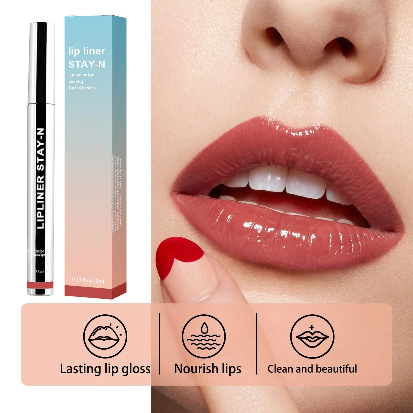 Peel-Off Lip Liner Stain