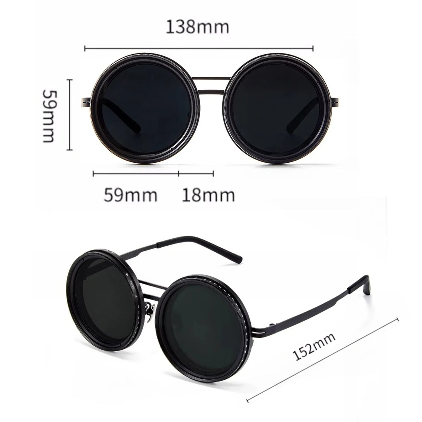 1-9 Gears Adjustable Sunglasses