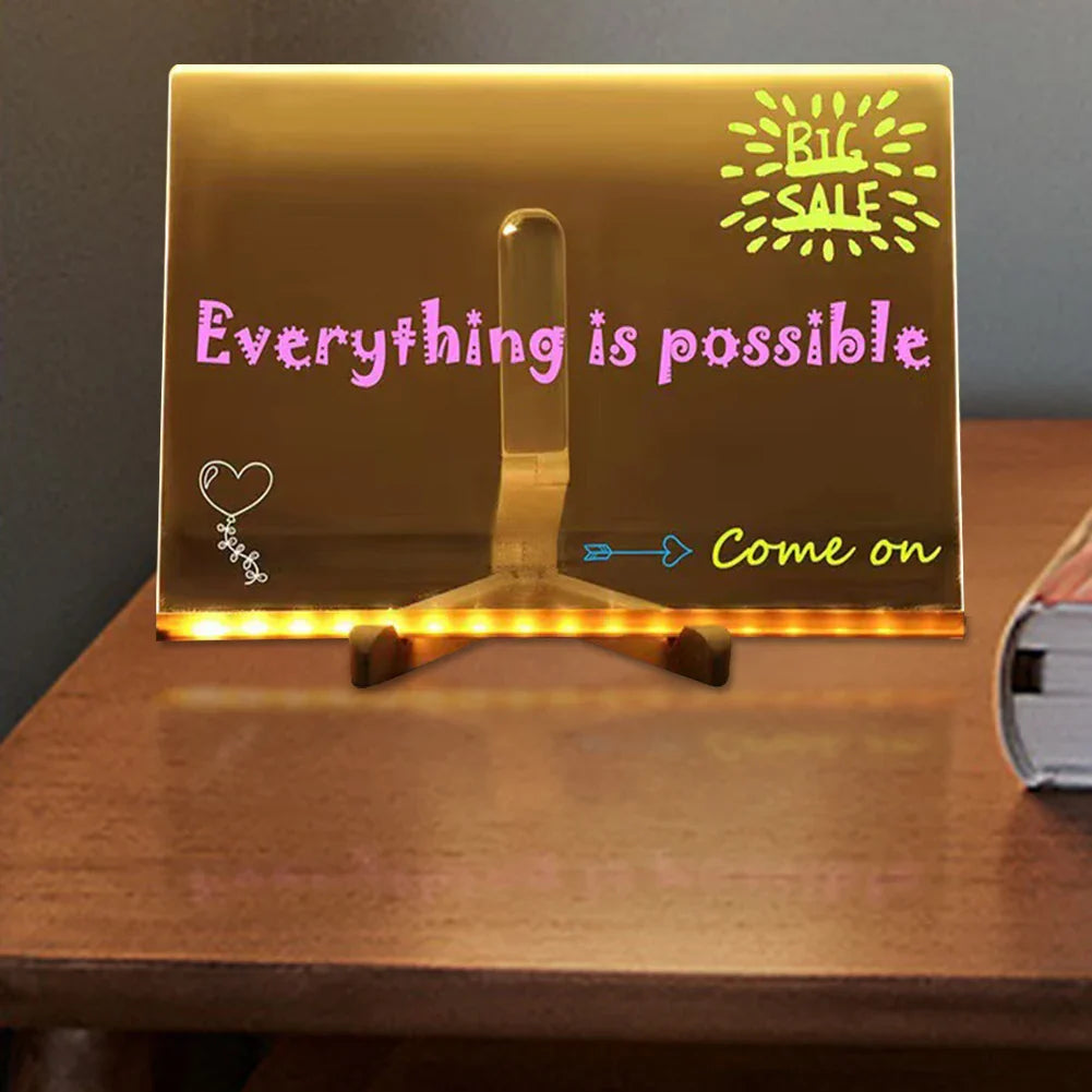 Personalized LED Note Board with Colors