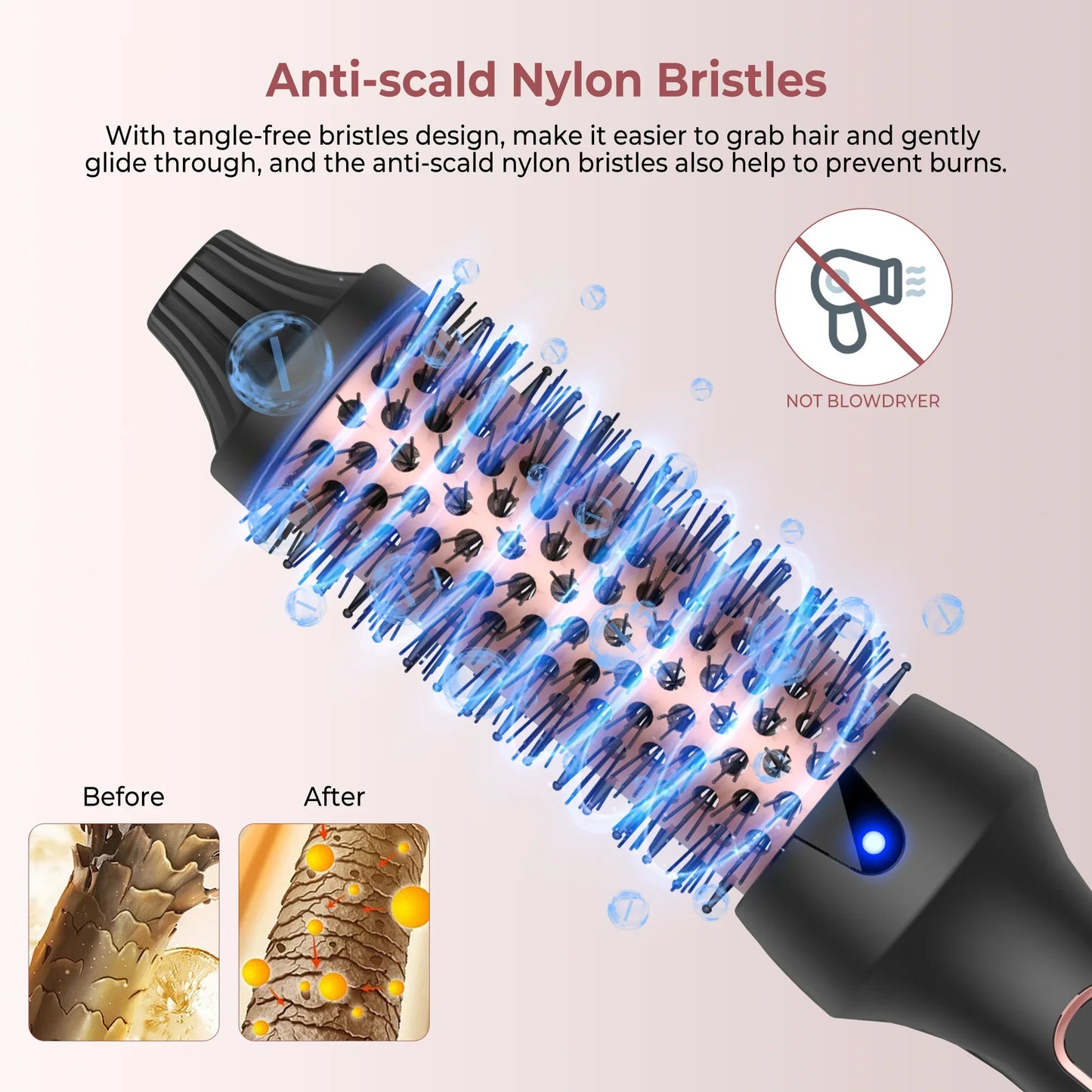 3-in-1 Negative Ion Thermal Brush