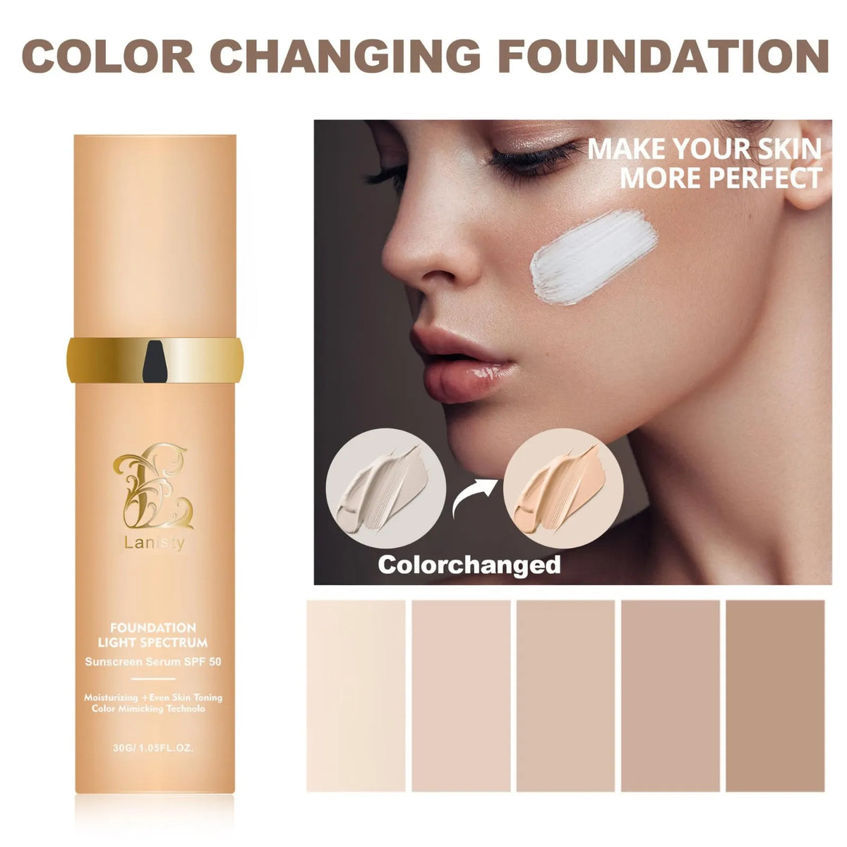 Foundation Color Platform Color Changing 4 In 1 Foundation – Unity Market