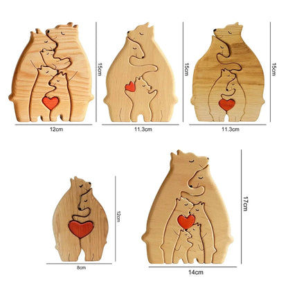 Bear Family - Personalized Wooden Puzzle