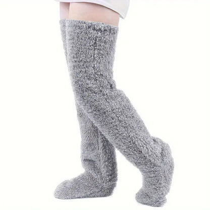 Plush Knee High Socks